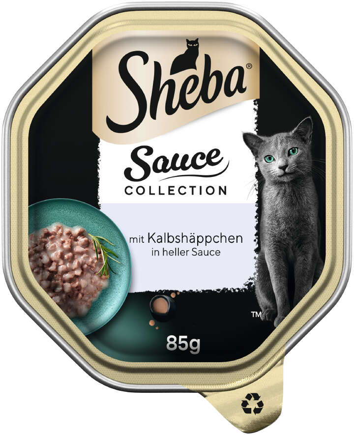 Sheba Katzen-Nassfutter Sauce Collection Kalbsfleisch in heller Sauce